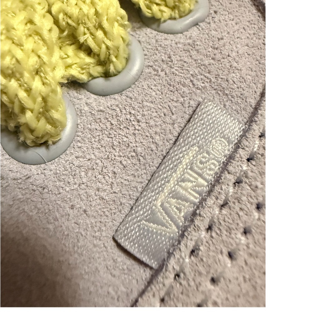 Vans Women's Lavender Sneakers with Lime Laces size 9 W - Picture 5 of 6